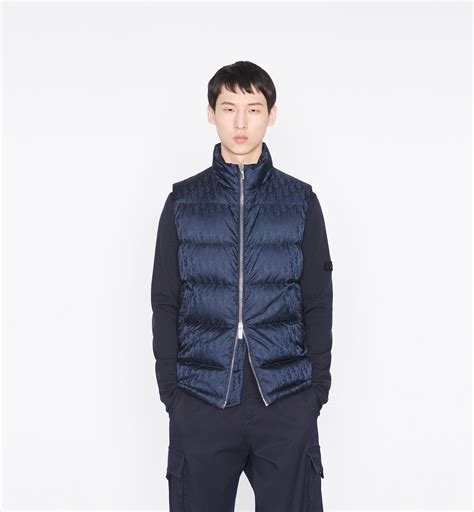 dior oblique sleeveless down jacket